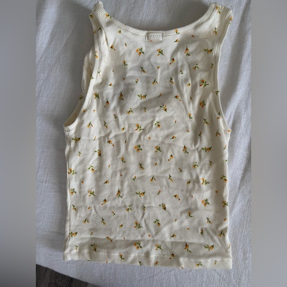NWT Skims yellow floral tank top - Picture 2 of 2